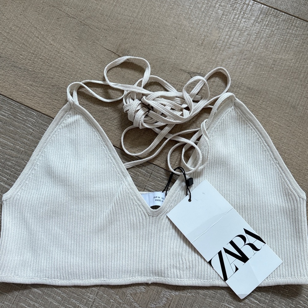 Zara Off-White Bralette